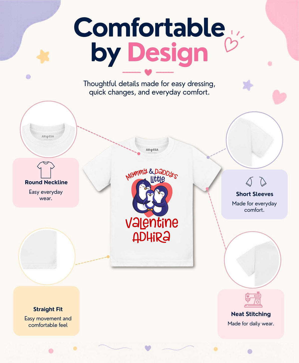 Yes | Mommy And Daddy Little Valentine - T-shirt