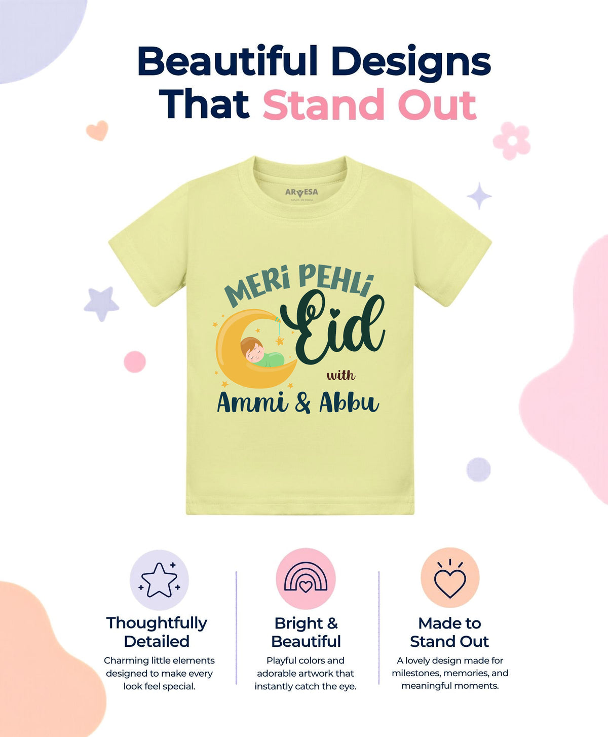 No | Meri Pehli Eid With Ammi & Abbu - T-shirt