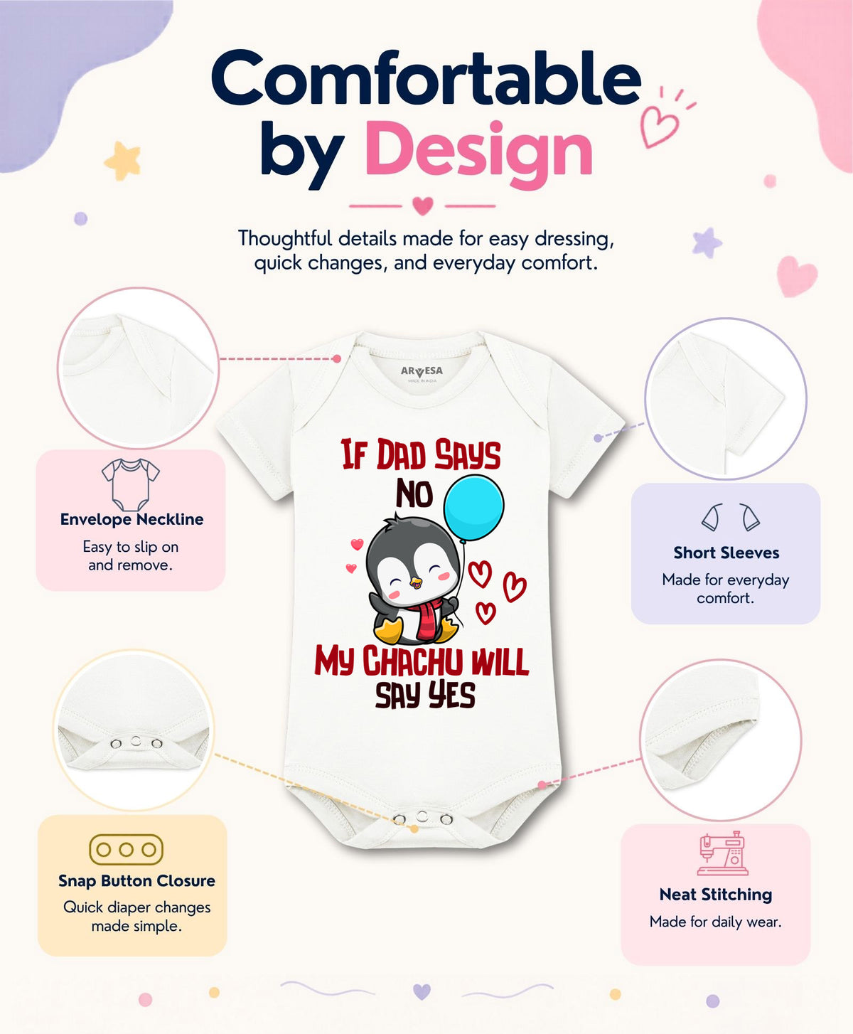 No | If Dad Say No My Chachu - Romper