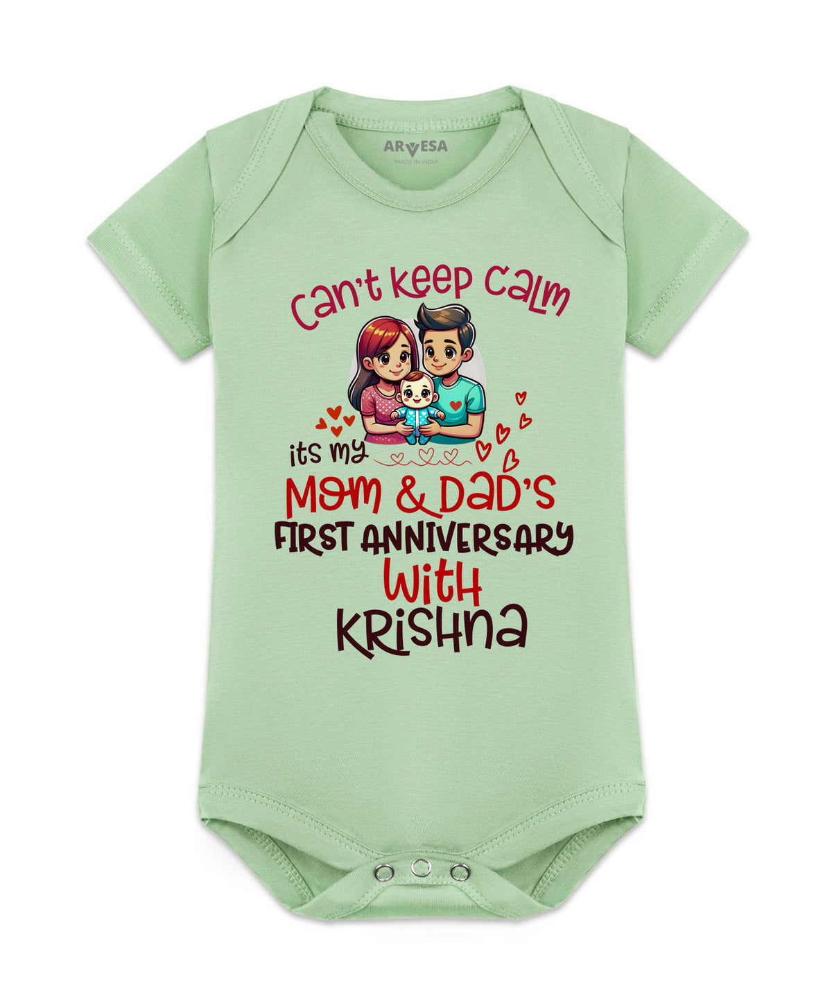 Yes | First Anniversary With Mom And Dad Mom Dad Anniversary - Romper