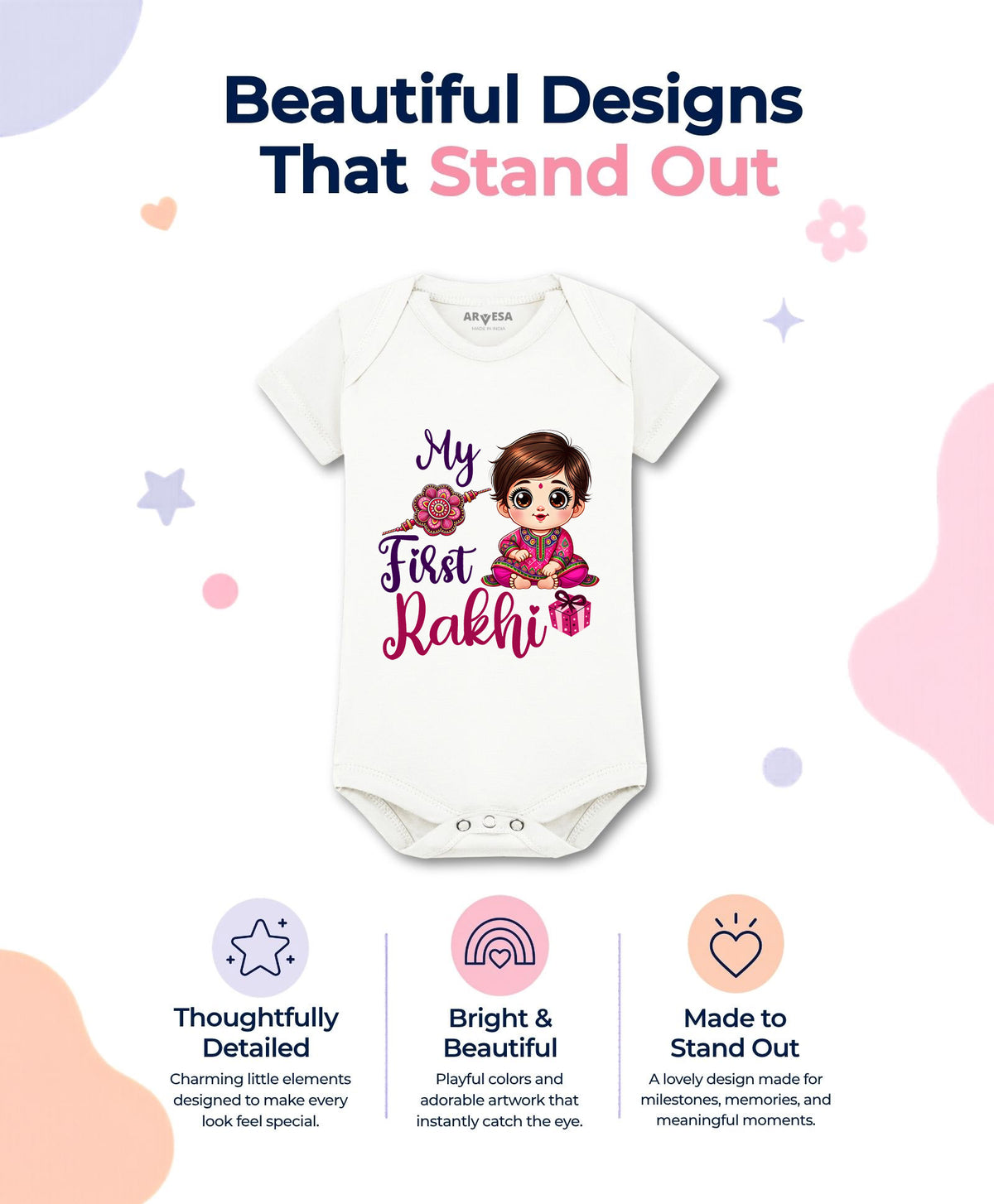 No | My First Rakhi - Romper