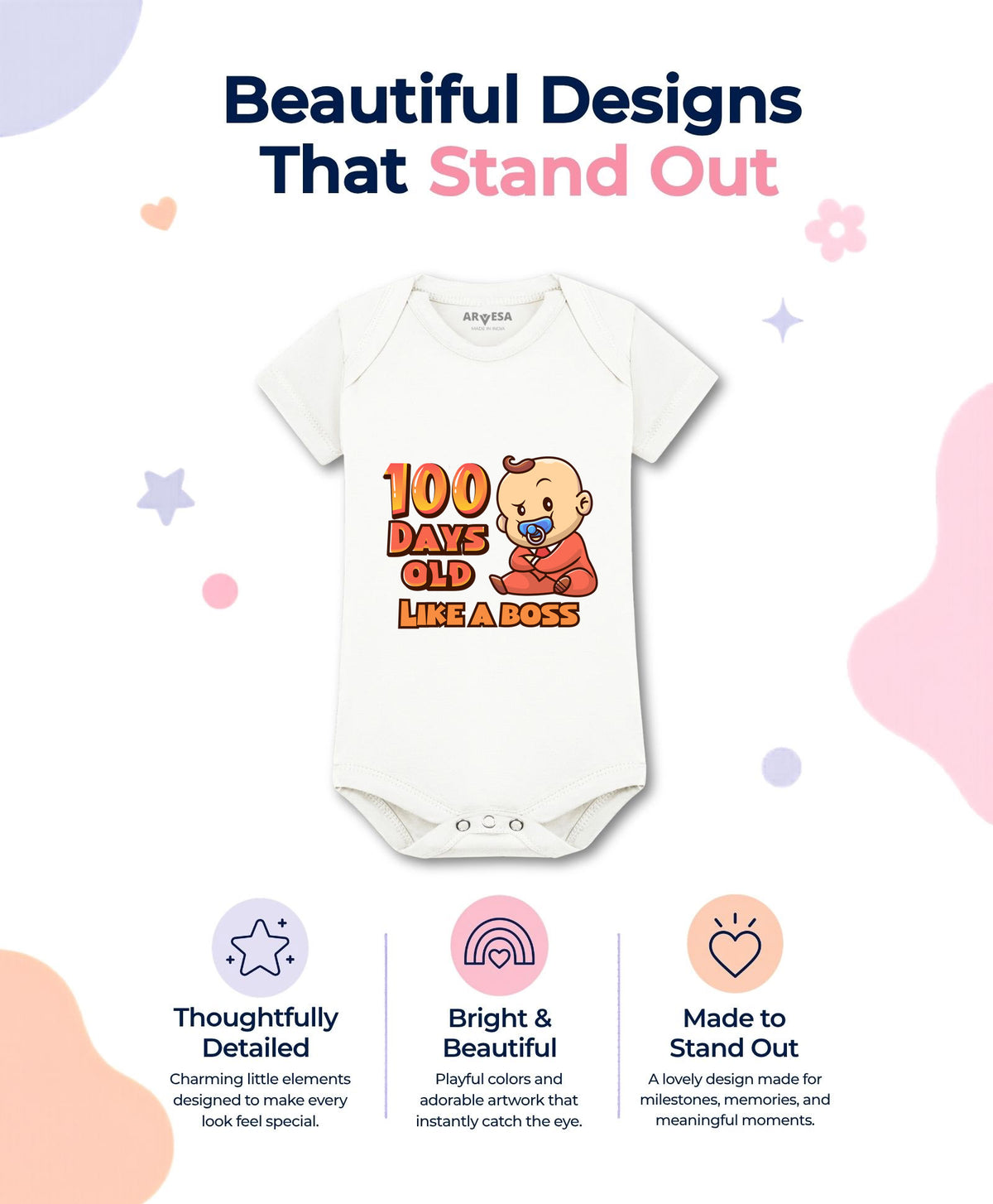 No | 100 Days Birthday - Romper