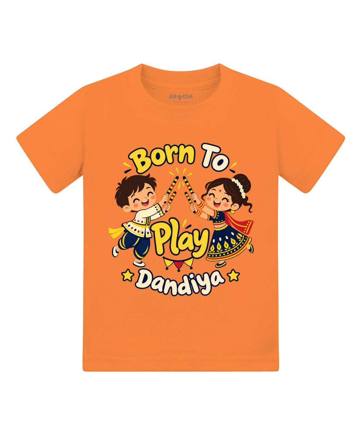 Born To Play Dandiya Navratri - T-shirt
