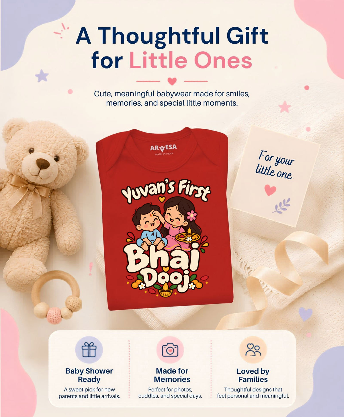Yes | My First Bhaidooj Diwali - Romper
