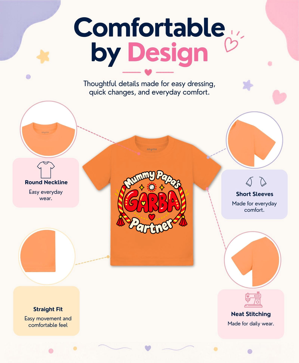Mummy Papa’s Garba Partner Navratri - T-shirt
