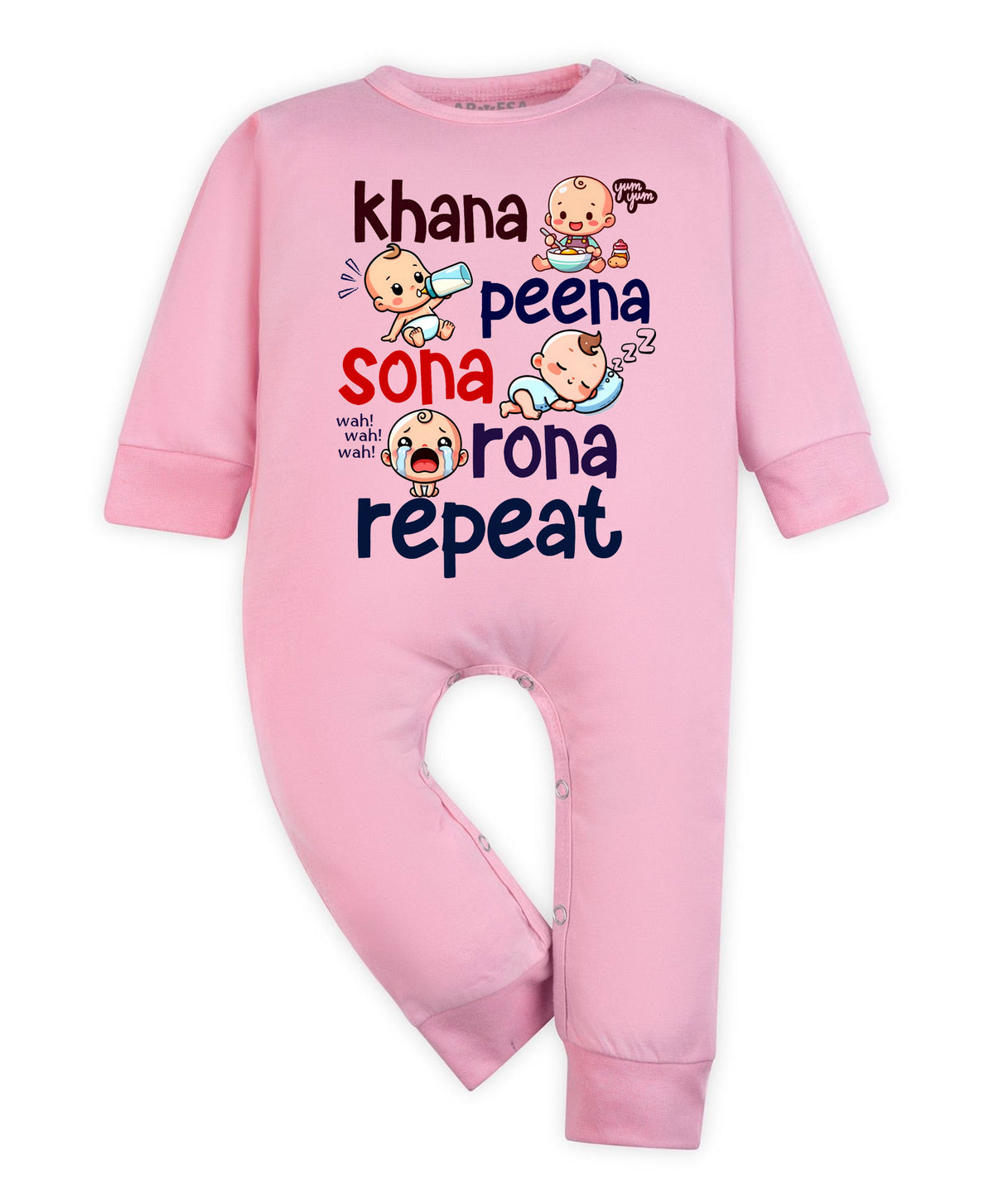 No | Khana Peena Sona Repeat Quirky - Jumpsuit