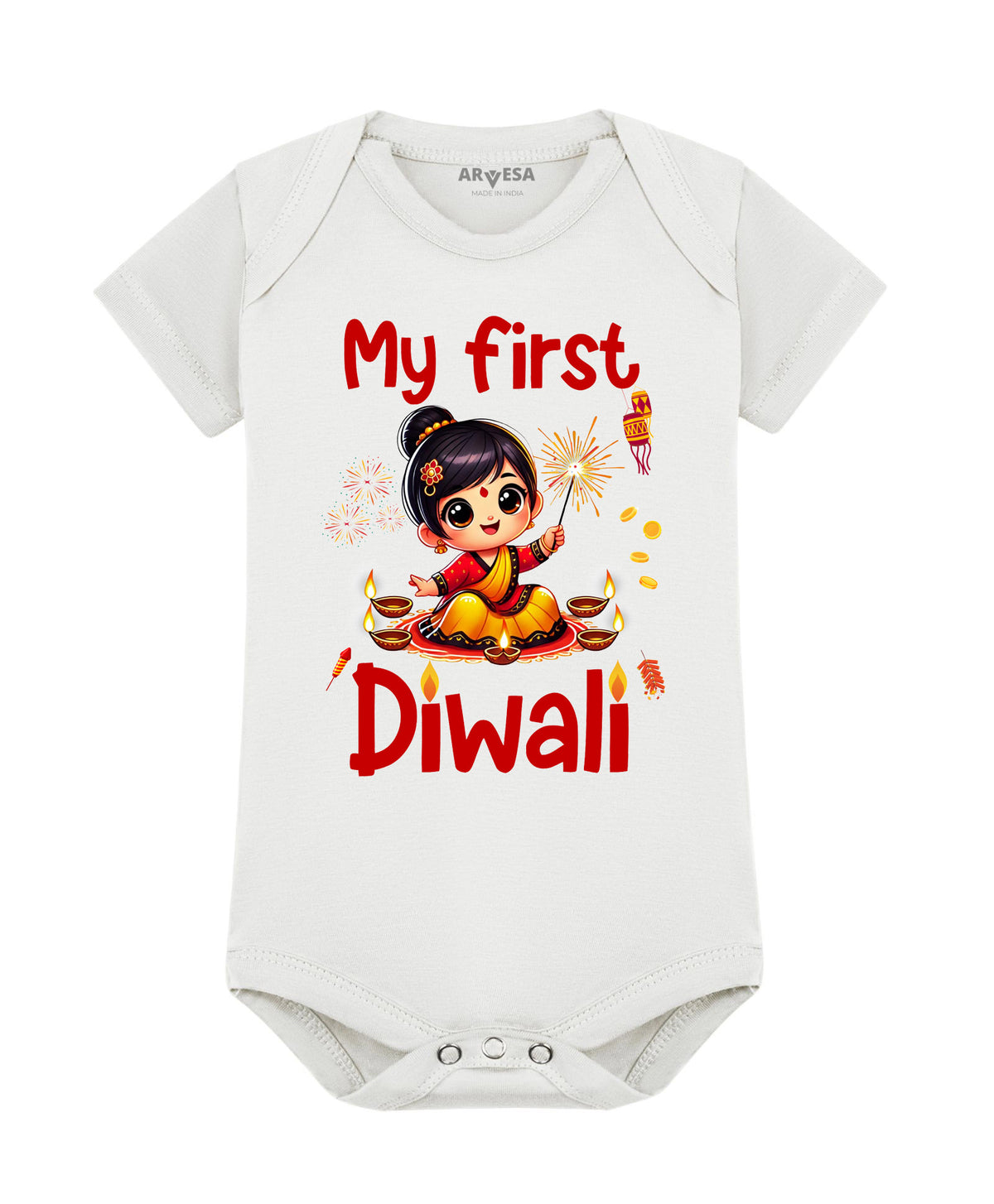 No | My First Diwali - Romper