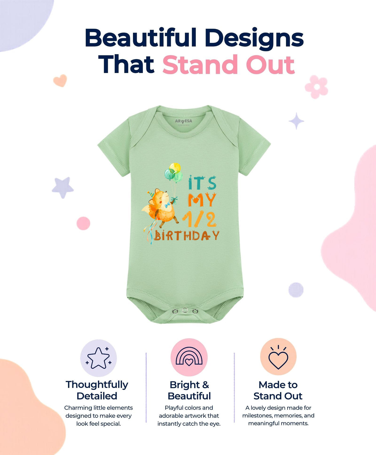 No | Half Birthday - Romper