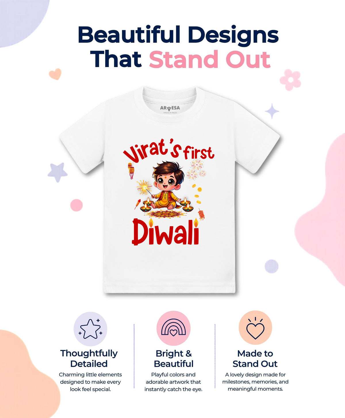 Yes | My First Diwali - T-shirt