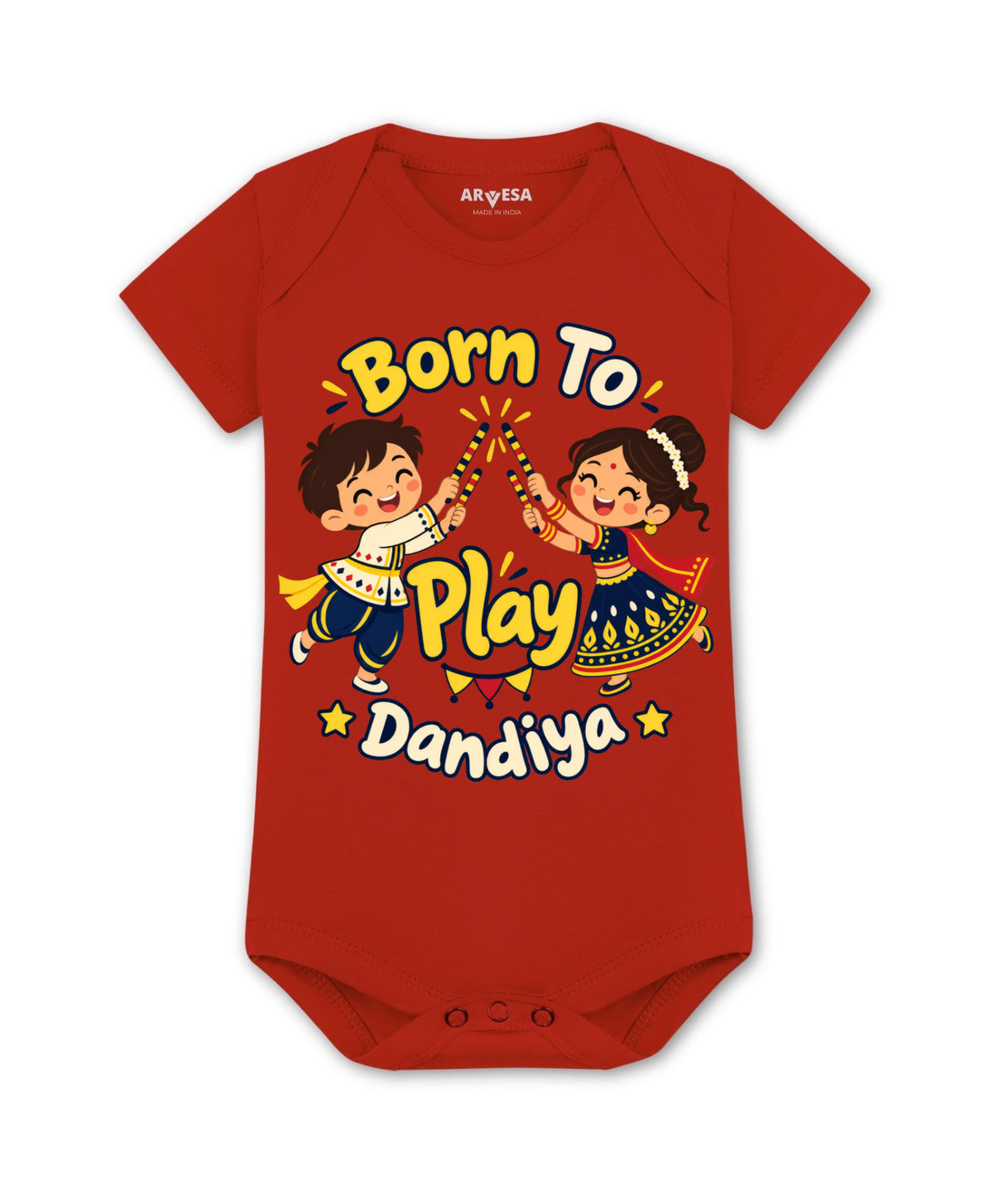 Born To Play Dandiya Navratri - Romper