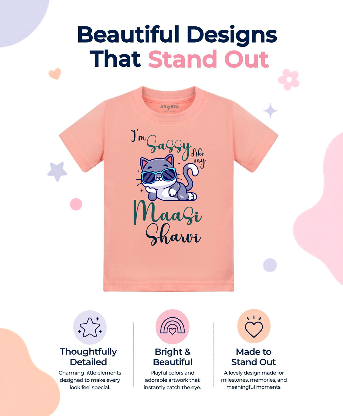 Yes | I Am Sassy Like My Bua Maasi - T-shirt