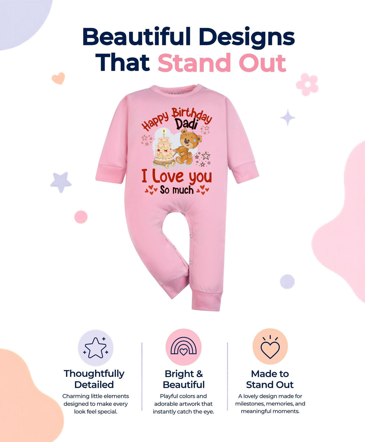 No | Happy Birthday Dadi Family Birthday - Jumpsuit