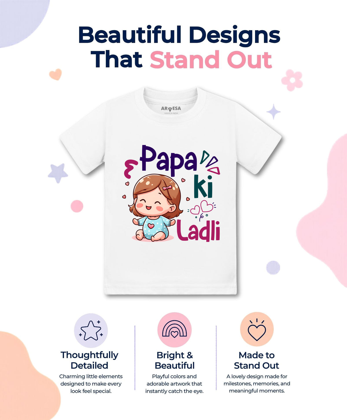 No | Papa Ki Ladli Dad - T-shirt