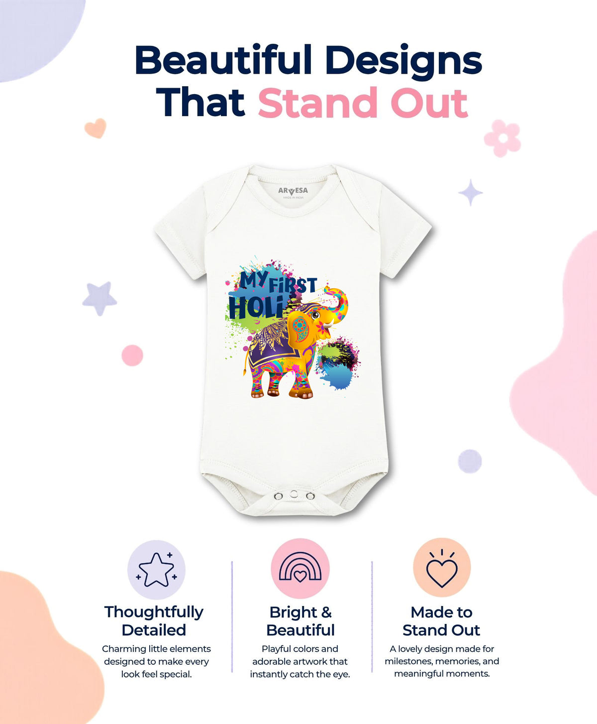 No | My First Holi - Romper