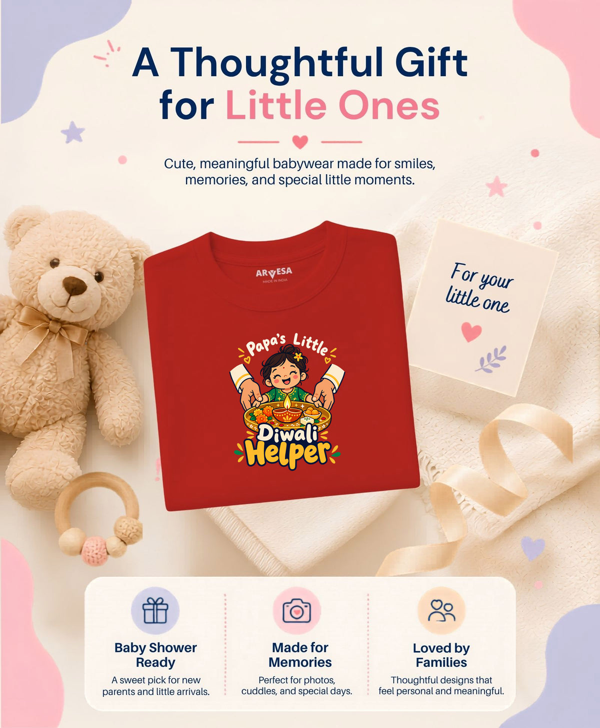 Papa's Little Diwali Helper - T-shirt