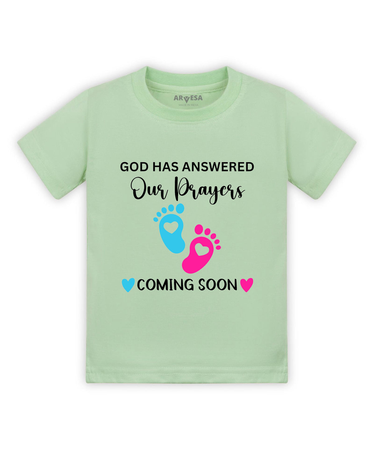 God Has Answered Our Prayer Coming Soon Pregnancy - T-shirt