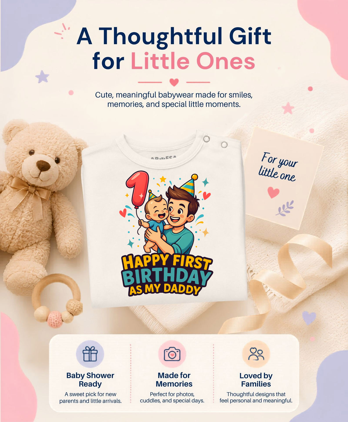 No | Happy First Birthday As My Daddy Dad Birthday - Jumpsuit