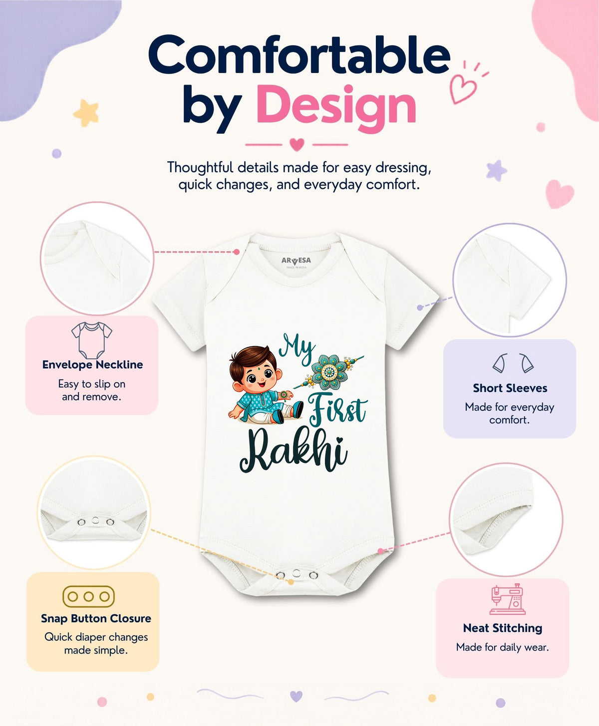 No | My First Rakhi - Romper