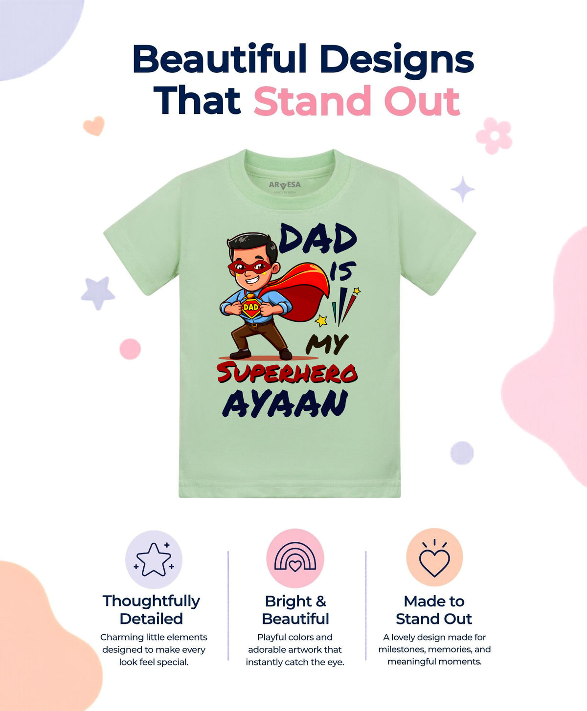 Yes | Dad Is My Superhero - T-shirt