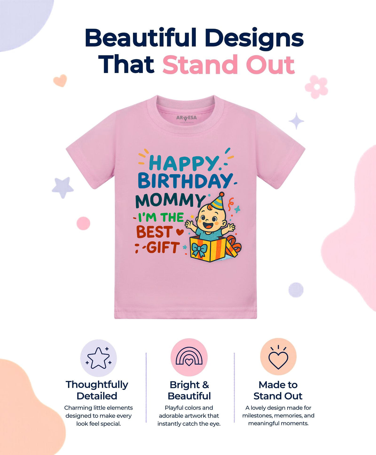 No | Happy Birthday Mommy I'm The Best Gift Mom Birthday - T-shirt