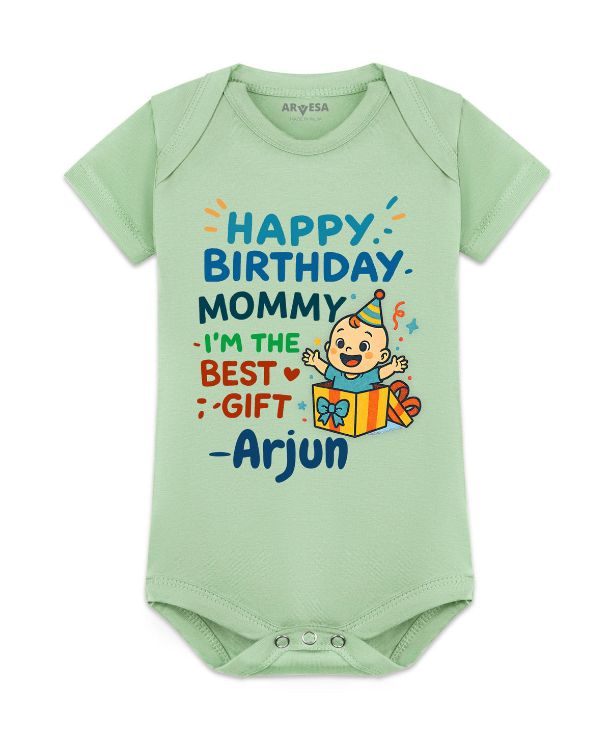 Yes | Happy Birthday Mommy I'm The Best Gift Mom Birthday - Romper