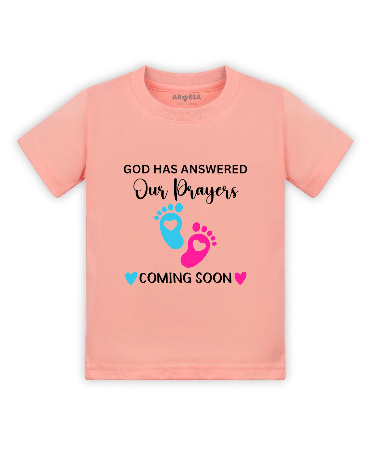 God Has Answered Our Prayer Coming Soon Pregnancy - T-shirt