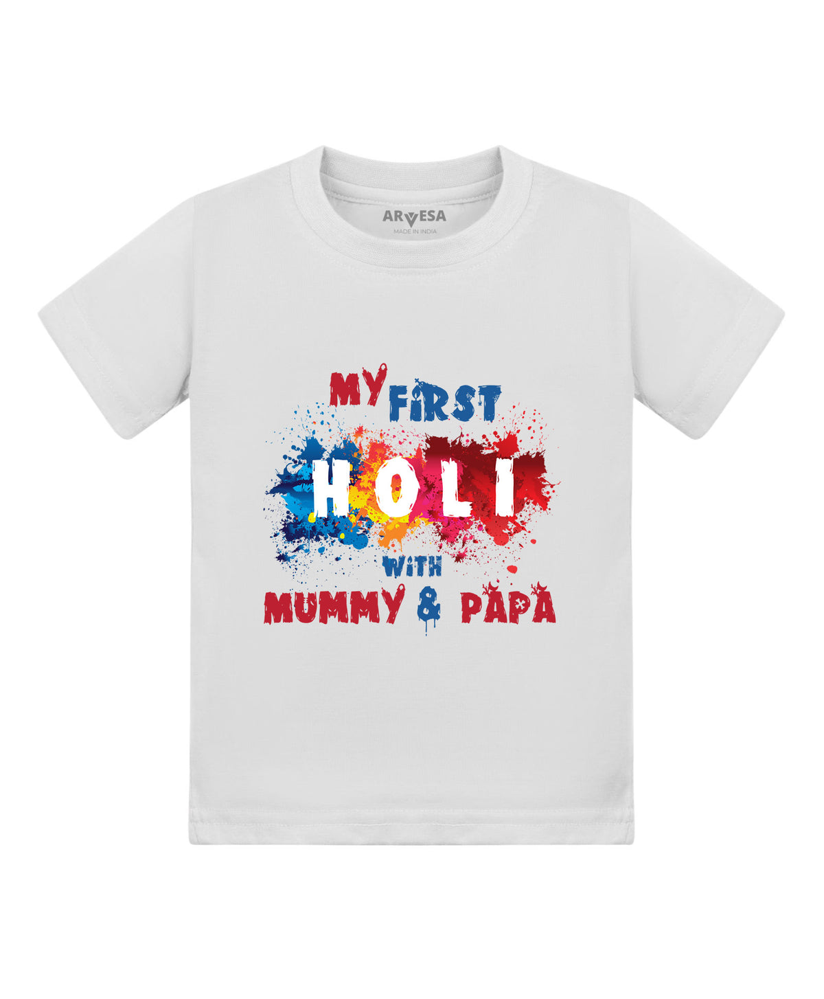 No | My First Holi with Mummy & Papa - T-shirt