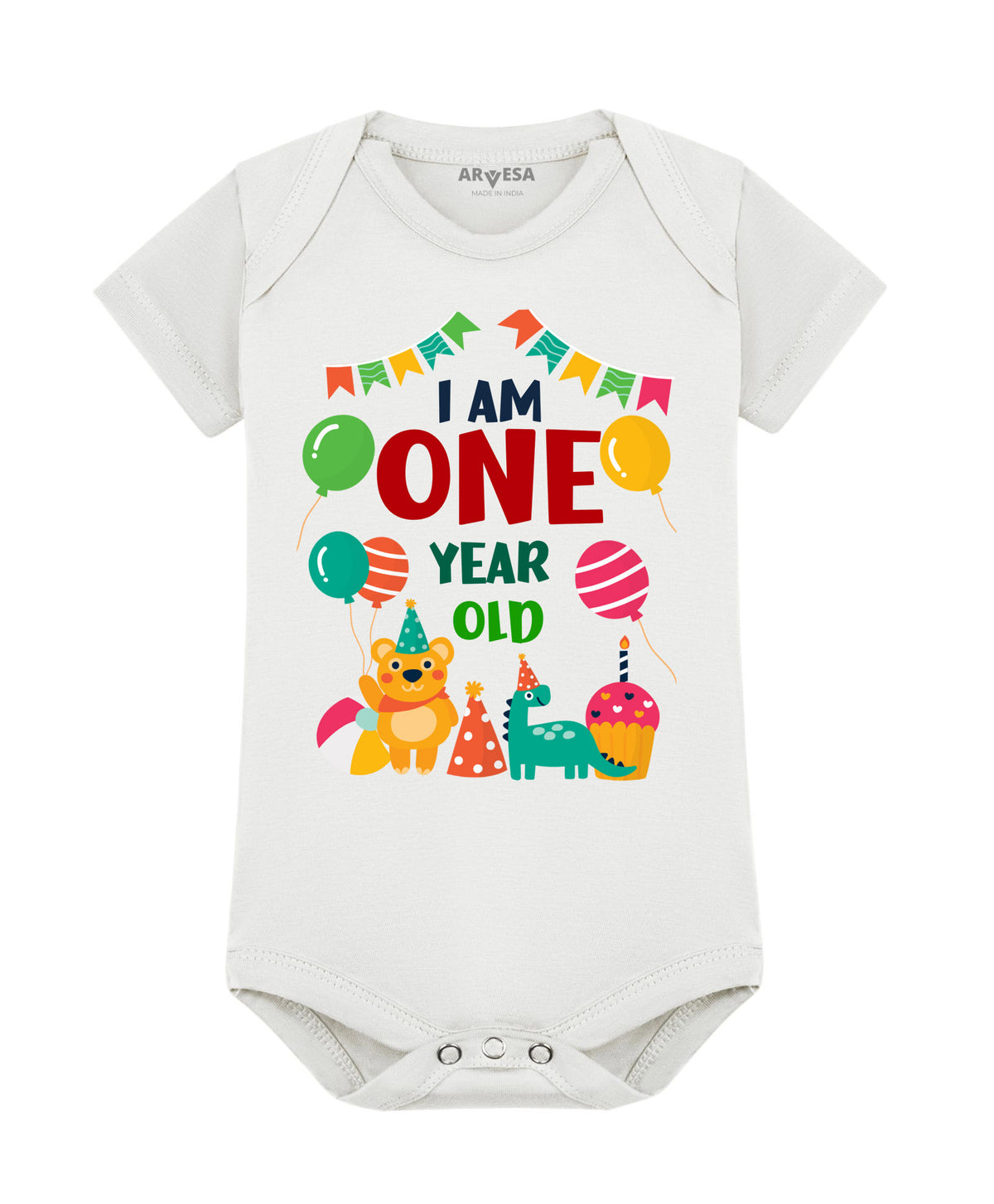 No | One Year Birthday - Romper
