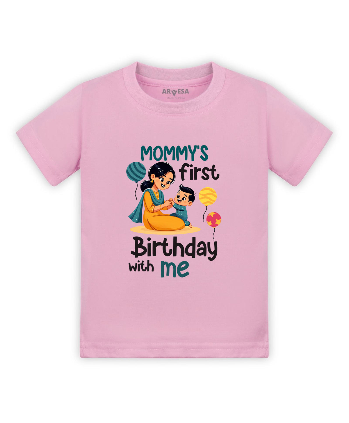 No | Mommy First Birthday With Me Mom Birthday - T-shirt
