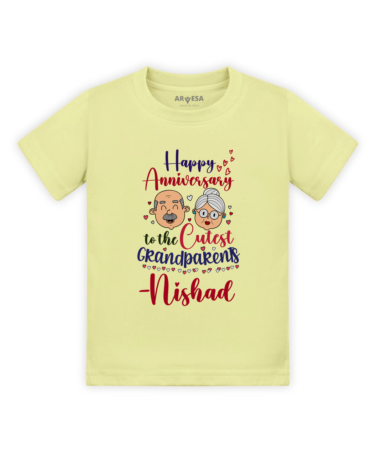 Yes | Happy Anniversay GrandParents Family Anniversary - T-shirt