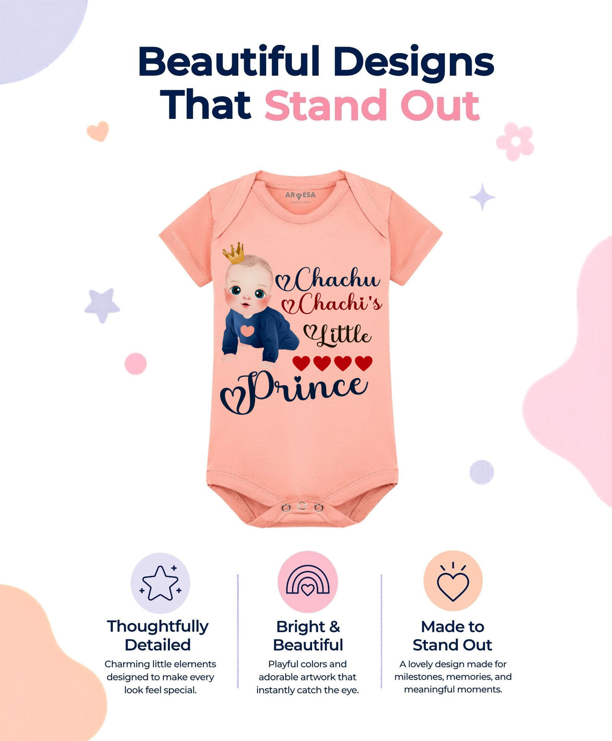 No | Chachu Chachi'S Little Prince - Romper