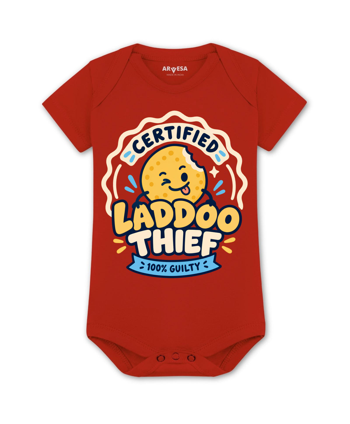 Certified Laddoo Thief 100% Guilty Diwali - Romper