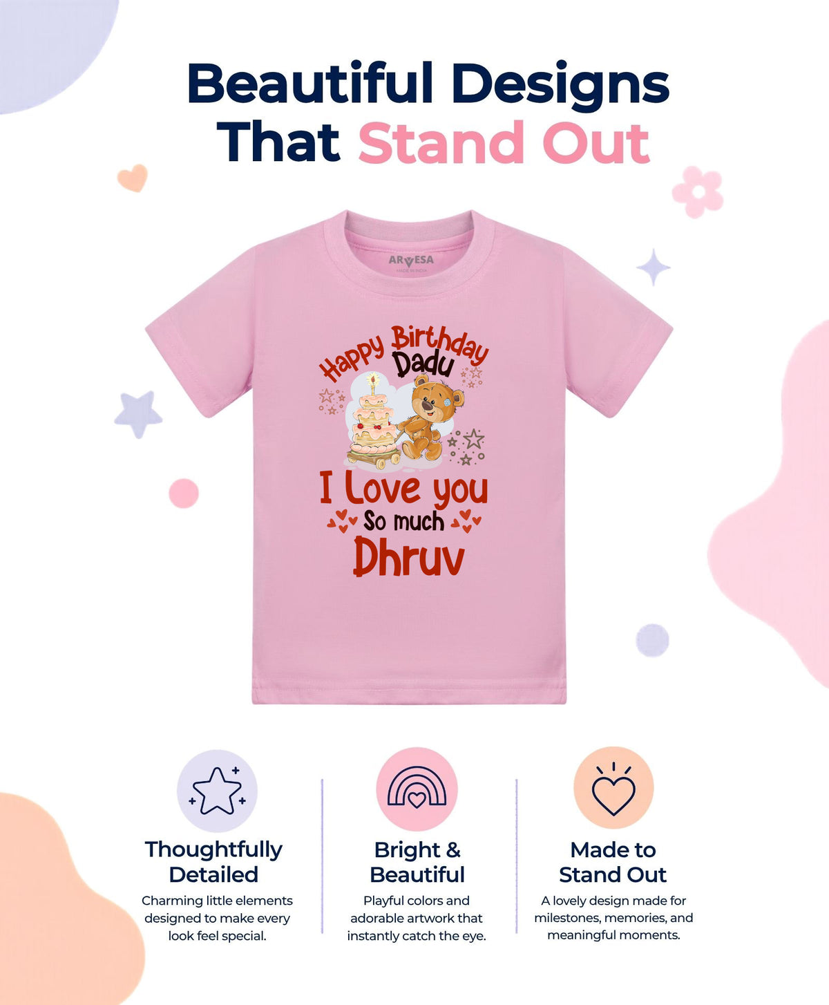 Yes | Happy Birthday Dadu Family Birthday - T-shirt