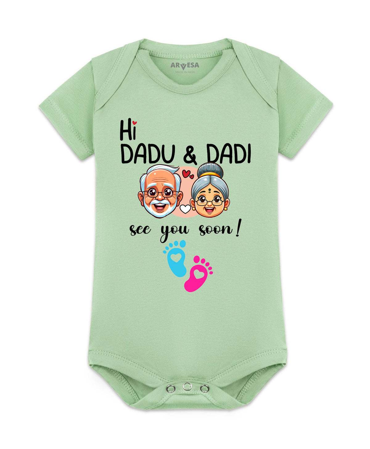Hi Dadu & Dadi See You Soon Pregnancy Announcement - Romper