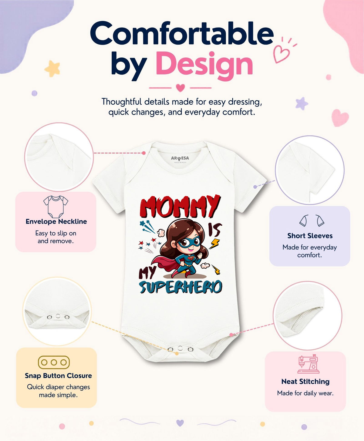 No | Mommy Is My Superhero - Romper