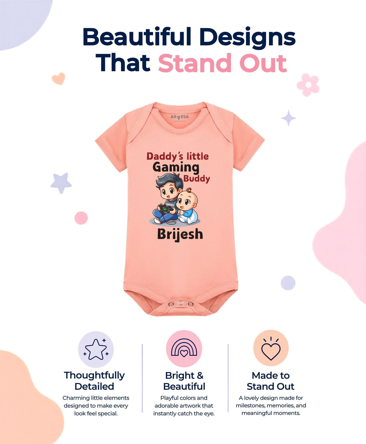 Yes | Daddy Little Gaming Buddy - Romper