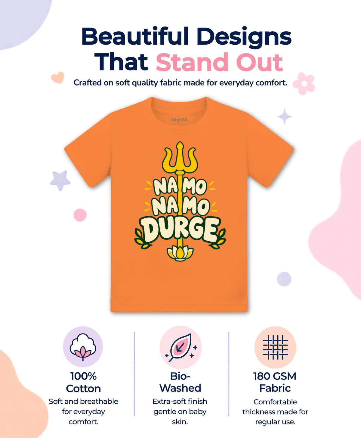 Namo Namo Durge Durga Puja - T-shirt