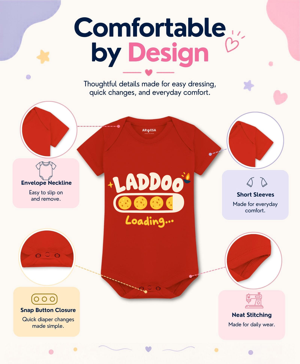 Laddoo Loading Diwali - Romper