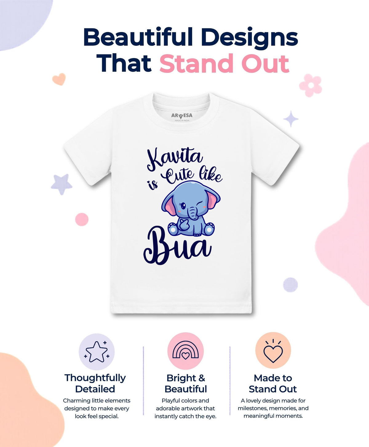 Yes | Cute Like My Bua - T-shirt