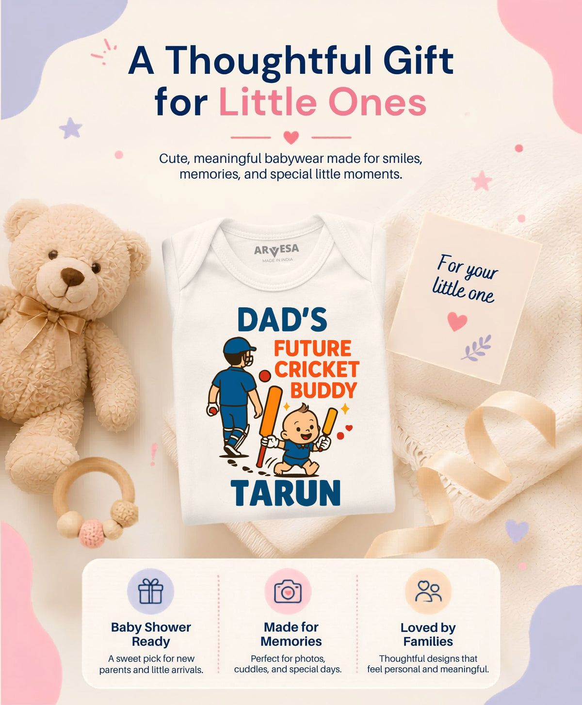 Yes | Dad's Future Cricket Buddy - Romper
