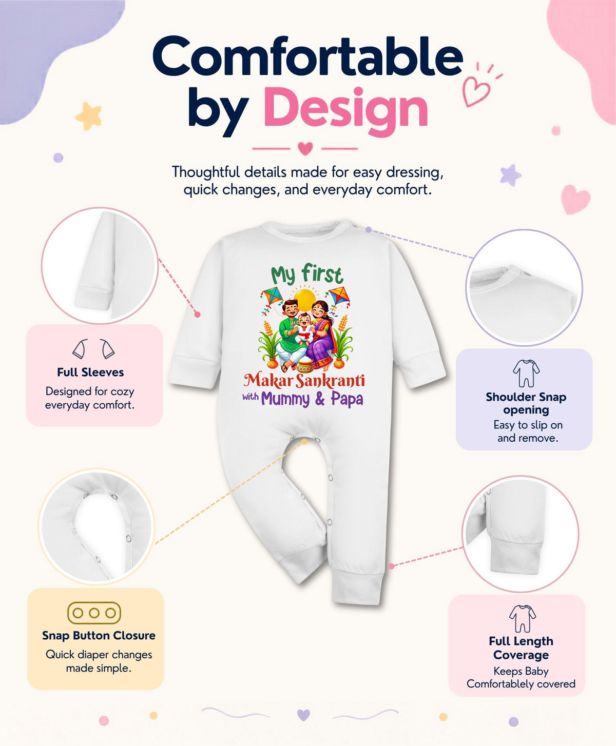 No | My First Makar sankranti - Jumpsuit