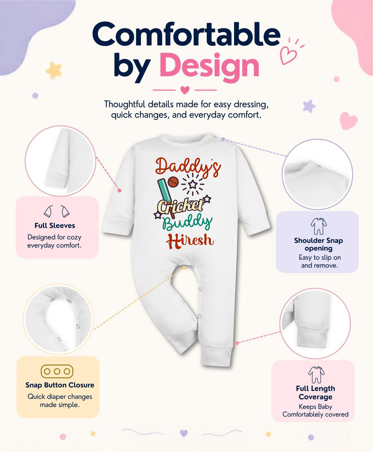 Yes | Daddy Cricket Buddy - Jumpsuit