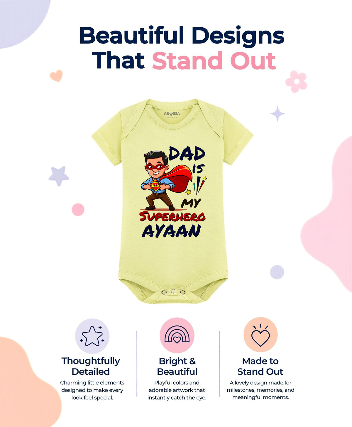 Yes | Dad Is My Superhero - Romper