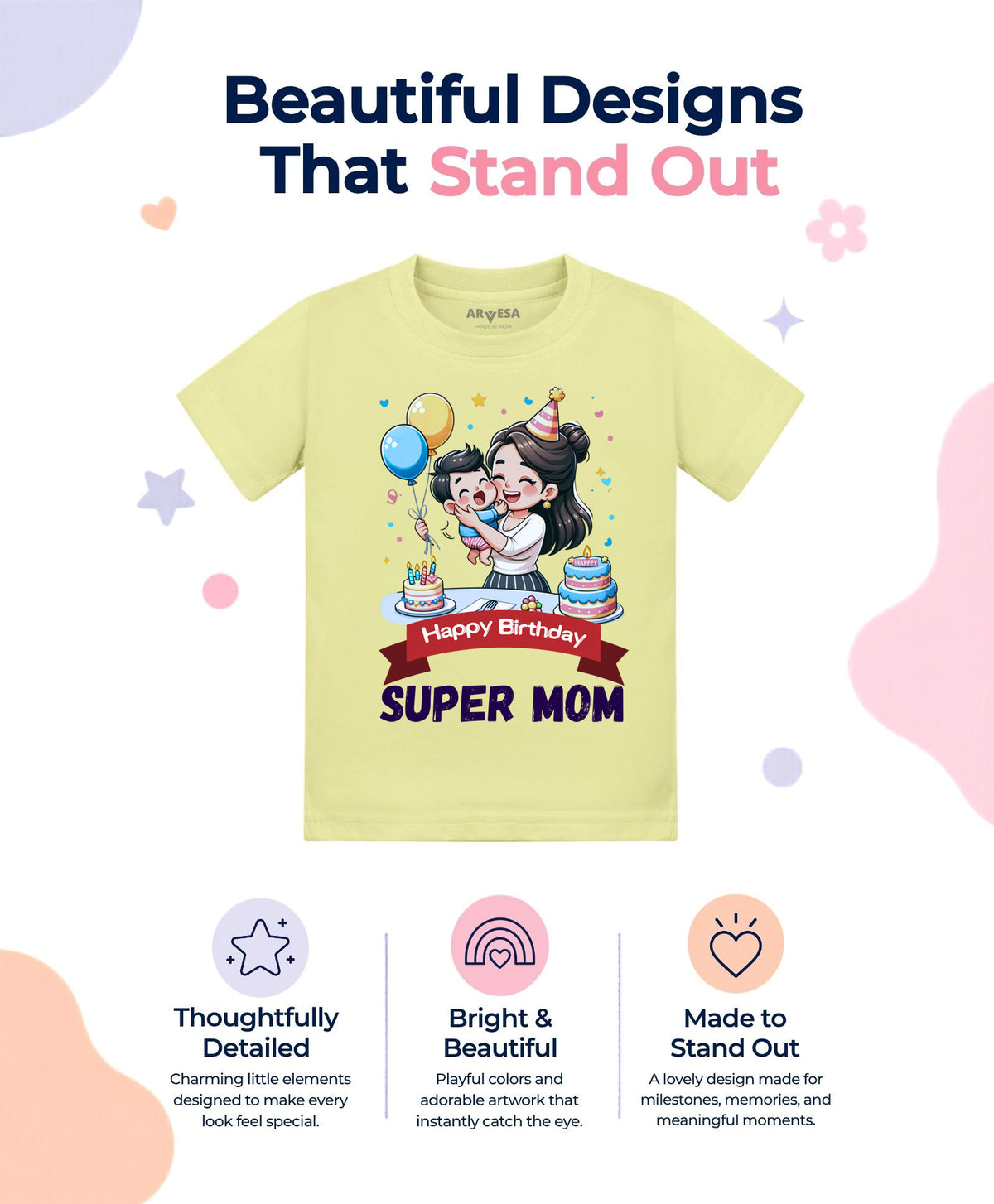 No | Happy Birthday Super Mom Mom Birthday - T-shirt