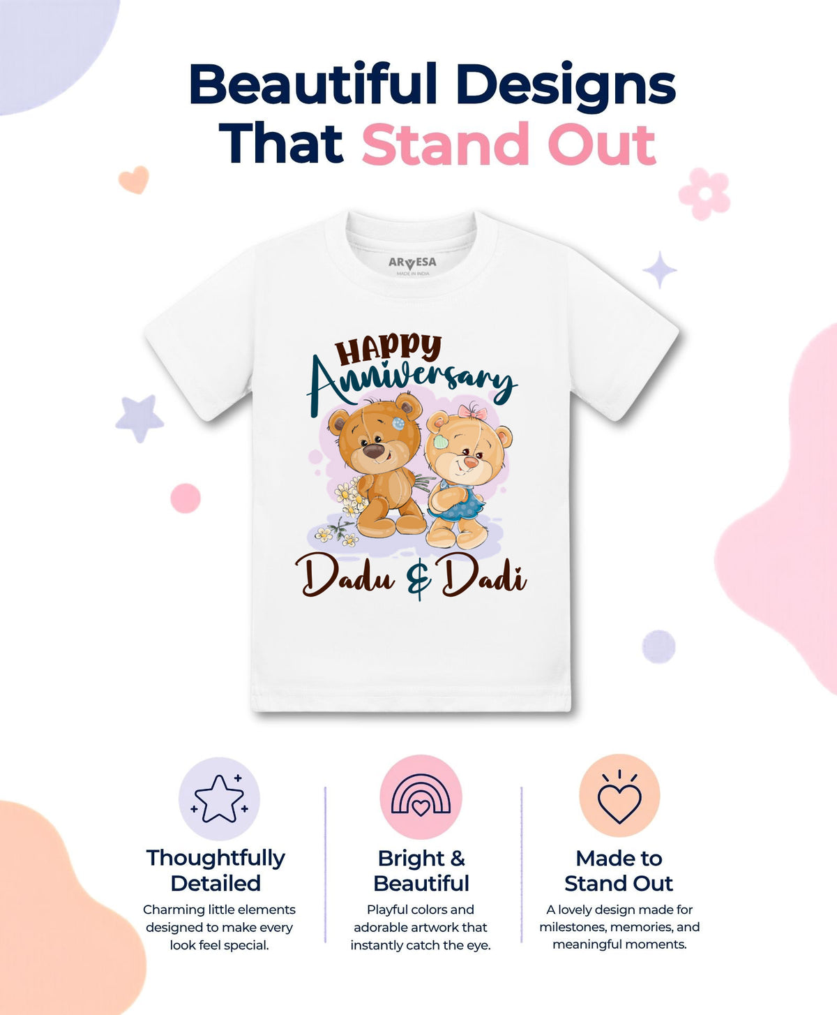 No | Happy Anniversay Dadu & Dadi Family Anniversary - T-shirt