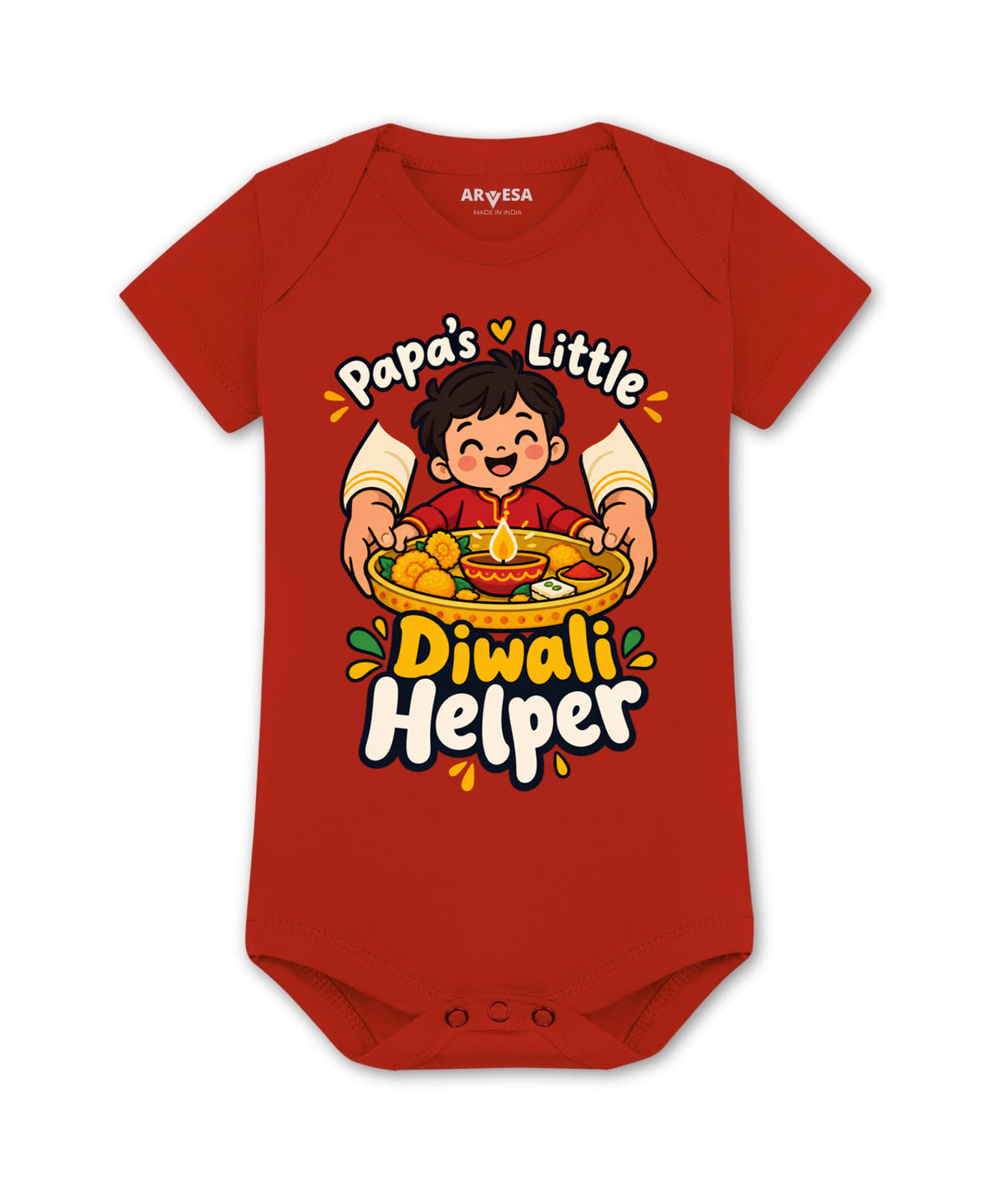 Papa's Little Diwali Helper - Romper
