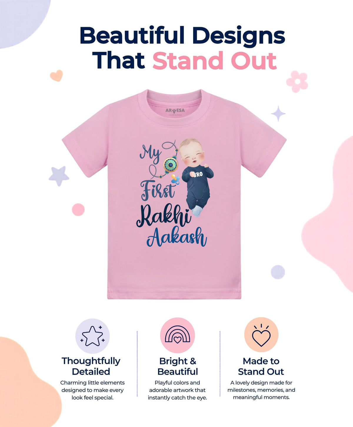 Yes | My First Rakhi - T-shirt