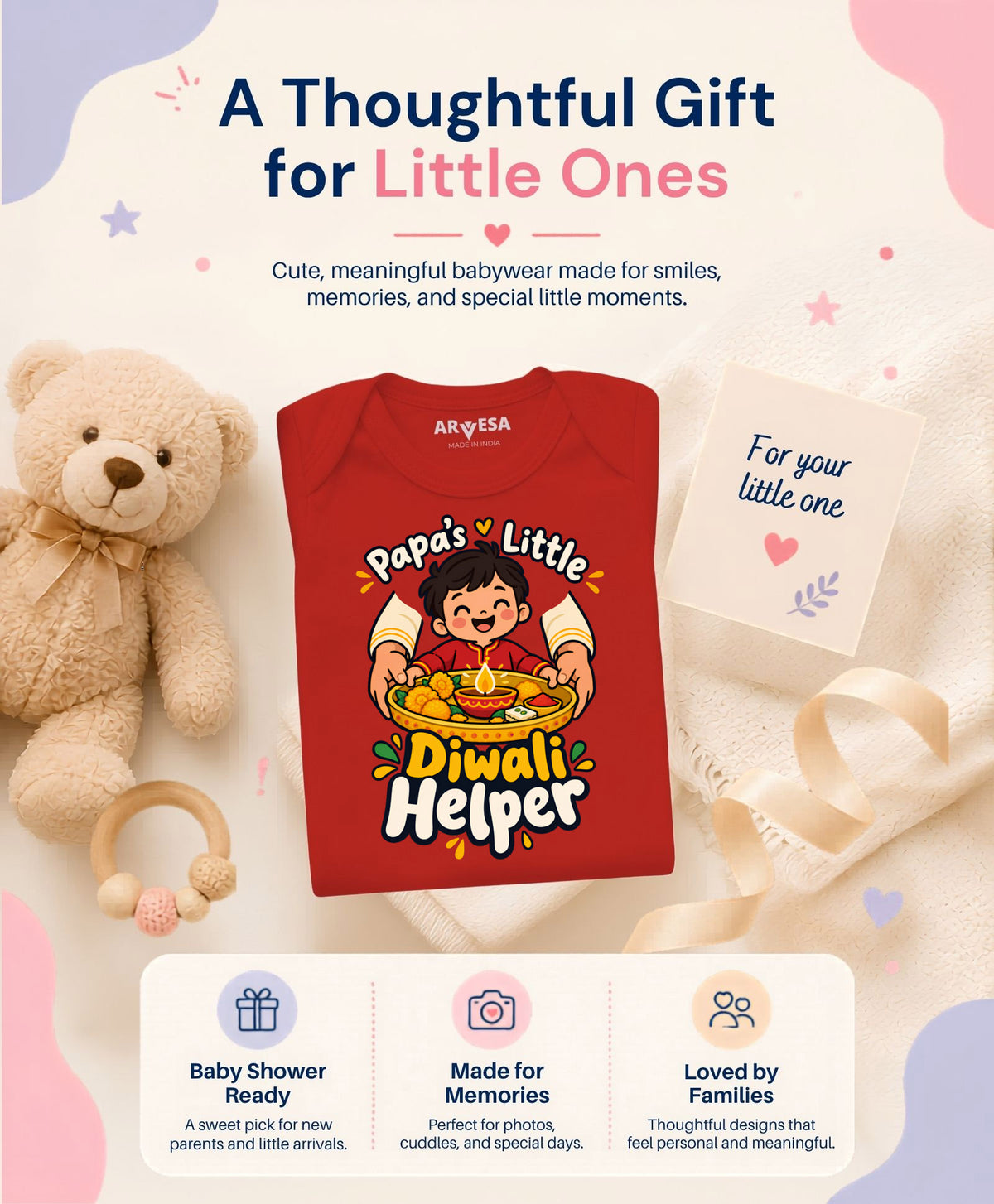 Papa's Little Diwali Helper - Romper
