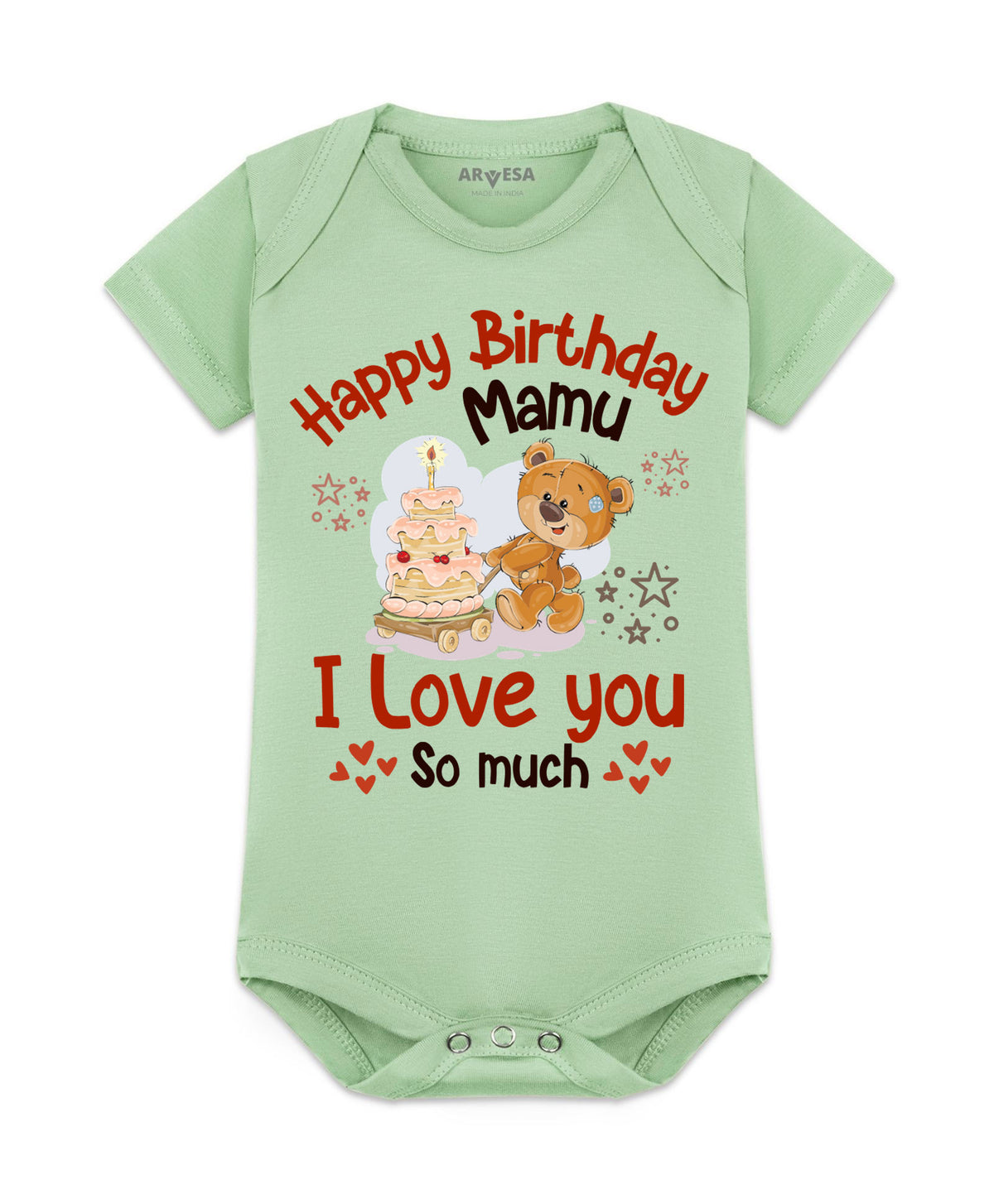 No | Happy Birthday Mamu Family Birthday - Romper