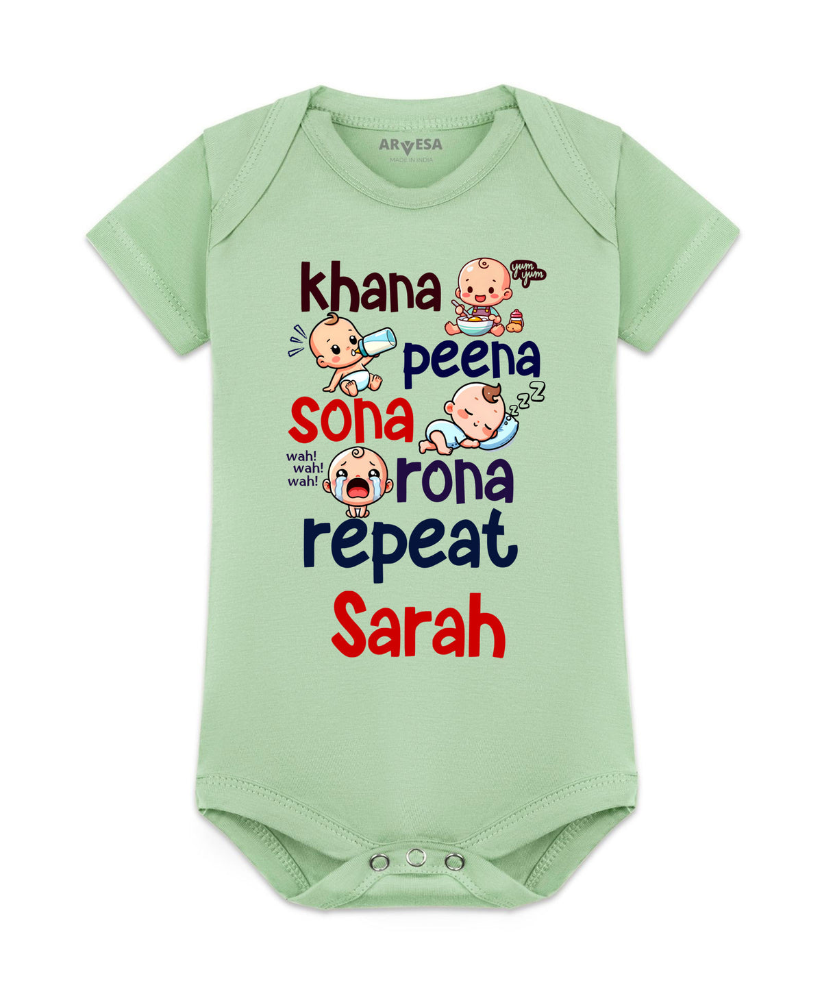Yes | Khana Peena Sona Repeat Quirky - Romper